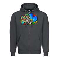 Smoke autism hearts Zipper Hoodie - Zillion Design Studio