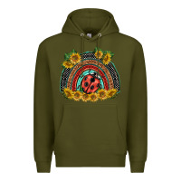 Army Green ladybuy  rainbow Premium Hoodie - BarkalooDesign