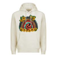 Oatmeal Heather ladybuy  rainbow Premium Hoodie - BarkalooDesign