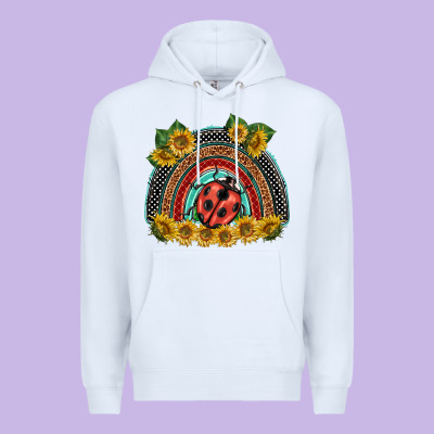 Ladybuy  Rainbow Premium Hoodie Designed By Barkaloodesign