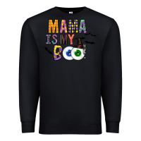 Black Mama is my Boo Premium Sweatshirt - CowhideDigitalArt