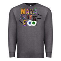 Charcoal Heather Mama is my Boo Premium Sweatshirt - CowhideDigitalArt