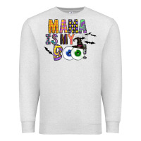 Oatmeal Heather Mama is my Boo Premium Sweatshirt - CowhideDigitalArt