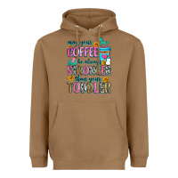 Toasted Coconut may your coffee be always stronger than your toodl Heavyweight Hoodie - Zillion Design Studio