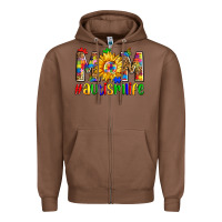 Chestnut mom autismlife zillion Zipper Hoodie - Zillion Design Studio