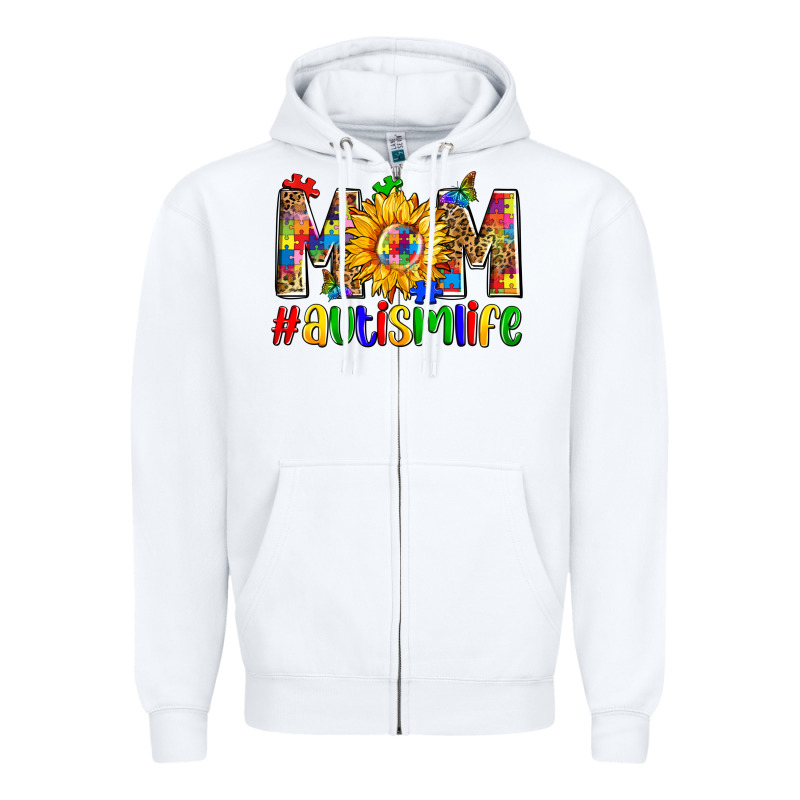 Mom Autismlife Zillion Zipper Hoodie by Zillion Design Studio | Teevron