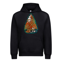 Black cowhide rusty arrowhead Urban Hoodie - Jasminsmagicworld