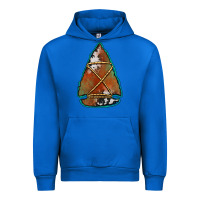 Cobalt cowhide rusty arrowhead Urban Hoodie - Jasminsmagicworld