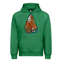 Emerald cowhide rusty arrowhead Urban Hoodie - Jasminsmagicworld