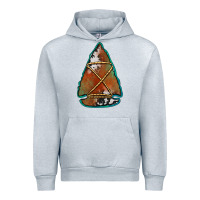 Heather Grey cowhide rusty arrowhead Urban Hoodie - Jasminsmagicworld