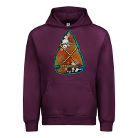 Mauve Wine cowhide rusty arrowhead Urban Hoodie - Jasminsmagicworld