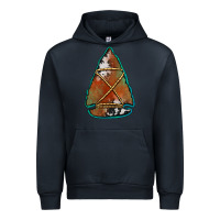 Navy cowhide rusty arrowhead Urban Hoodie - Jasminsmagicworld