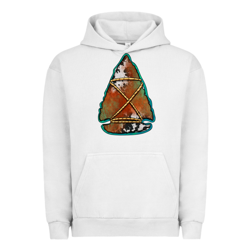 Cowhide Rusty Arrowhead Urban Hoodie by Jasminsmagicworld | Teevron
