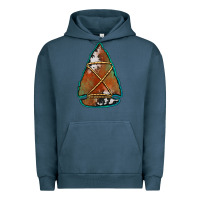 Pigment Midnight Navy cowhide rusty arrowhead Urban Hoodie - Jasminsmagicworld