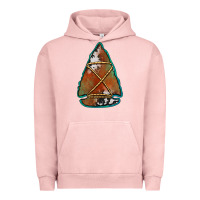 Pigment Salmon cowhide rusty arrowhead Urban Hoodie - Jasminsmagicworld