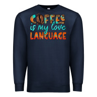 Navy coffee is my love language Premium Sweatshirt - HRA Design Shop