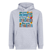 Heather Grey may your coffee be always stronger than your stude Heavyweight Hoodie - Zillion Design Studio