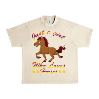 Sandshell Just a girl who loves horses Urban Heavy Tee - Bettercallsaul