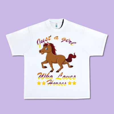 Just A Girl Who Loves Horses Urban Heavy Tee Designed By Bettercallsaul