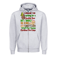 Heather Grey I wouldnt do anything for a klondike bar Zipper Hoodie - RanaPortraitStore