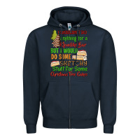 Navy I wouldnt do anything for a klondike bar Zipper Hoodie - RanaPortraitStore