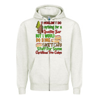Oatmeal Heather I wouldnt do anything for a klondike bar Zipper Hoodie - RanaPortraitStore
