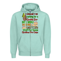 Seafoam I wouldnt do anything for a klondike bar Zipper Hoodie - RanaPortraitStore