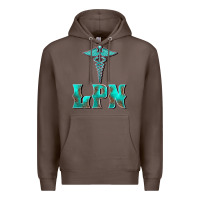 Coffee licensed practical nurse medical symbol Premium Hoodie - BarkalooDesign