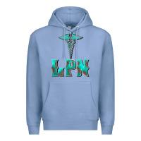 Colony Blue licensed practical nurse medical symbol Premium Hoodie - BarkalooDesign