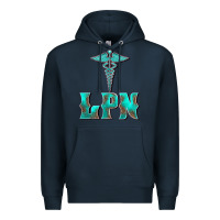 Navy licensed practical nurse medical symbol Premium Hoodie - BarkalooDesign