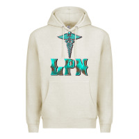 Oatmeal Heather licensed practical nurse medical symbol Premium Hoodie - BarkalooDesign