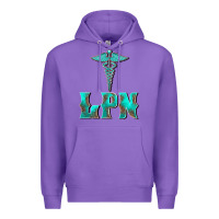 Purple licensed practical nurse medical symbol Premium Hoodie - BarkalooDesign