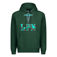 Sports Green licensed practical nurse medical symbol Premium Hoodie - BarkalooDesign