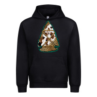 Black cowhide leopard arrowhead Urban Hoodie - Jasminsmagicworld