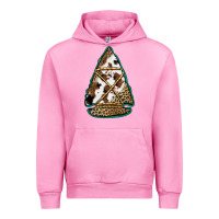 Fuchsia Pink cowhide leopard arrowhead Urban Hoodie - Jasminsmagicworld