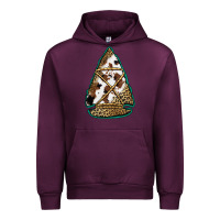 Mauve Wine cowhide leopard arrowhead Urban Hoodie - Jasminsmagicworld