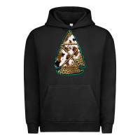 Pigment Black cowhide leopard arrowhead Urban Hoodie - Jasminsmagicworld