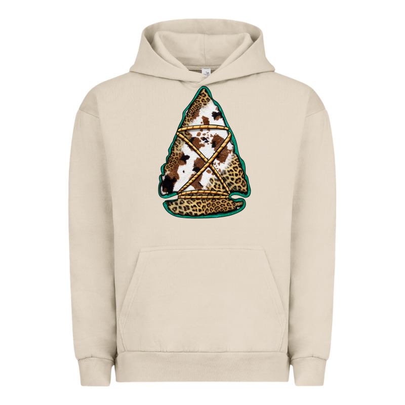 Cowhide Leopard Arrowhead Urban Hoodie by Jasminsmagicworld | Teevron