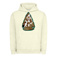 Pigment Pistachio cowhide leopard arrowhead Urban Hoodie - Jasminsmagicworld