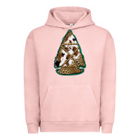 Pigment Salmon cowhide leopard arrowhead Urban Hoodie - Jasminsmagicworld
