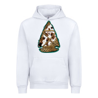 White cowhide leopard arrowhead Urban Hoodie - Jasminsmagicworld