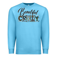 Ocean Blue beatiful crazy Premium Sweatshirt - SublimationCraftShop