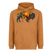Meerkat sunflower bison Heavyweight Hoodie - RanaPortraitStore