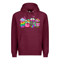 Burgundy lgbtq coffee Premium Hoodie - Jasminsmagicworld