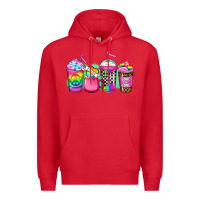 Red lgbtq coffee Premium Hoodie - Jasminsmagicworld