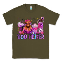 Army Green Halloween boo Heifer coffee cups Classic Tee - RanaPortraitStore