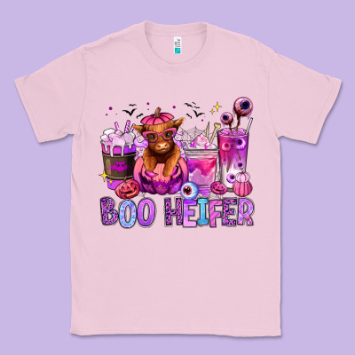 Halloween Boo Heifer Coffee Cups Classic Tee Designed By Ranaportraitstore