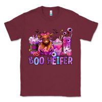 Burgundy Halloween boo Heifer coffee cups Classic Tee - RanaPortraitStore