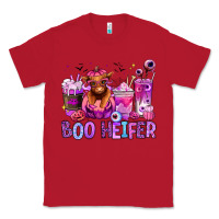 Red Halloween boo Heifer coffee cups Classic Tee - RanaPortraitStore