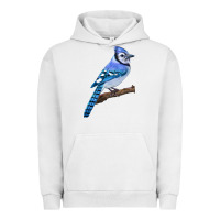 Pigment Lunar Rock Blue Jay Bird Urban Hoodie - LillyAllenDesigns
